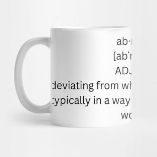 abnormal definition Mug